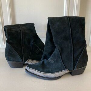 Free People Black Over the Knee Boots